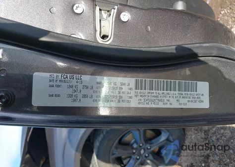 2019 Dodge Journey Crossroad Awd из США, поврежденный, VIN 3C4PDDGG2KT764919